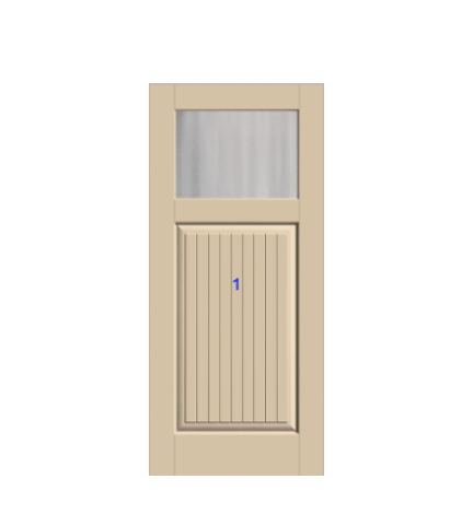 THERMATRU 6'8" Classic Craft Canvas Craftsman Exterior Prehung Door CCV910-LE/  CCV910XC/CCV910XJ/ CCV910XN/ CCV910XR