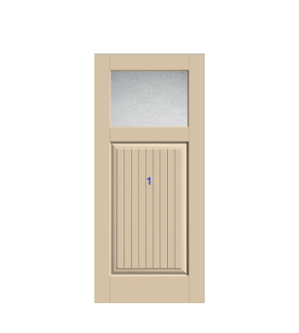 THERMATRU 6'8" Classic Craft Canvas Craftsman Exterior Prehung Door CCV910-LE/  CCV910XC/CCV910XJ/ CCV910XN/ CCV910XR
