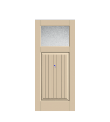 THERMATRU 6'8" Classic Craft Canvas Craftsman Exterior Prehung Door CCV910-LE/  CCV910XC/CCV910XJ/ CCV910XN/ CCV910XR