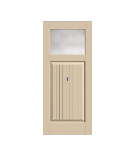 THERMATRU 6'8" Classic Craft Canvas Craftsman Exterior Prehung Door CCV910-LE/  CCV910XC/CCV910XJ/ CCV910XN/ CCV910XR