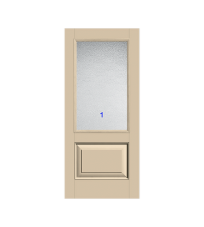 THERMATRU 6'8" Or 8'0" Classic Craft Canvas 2/3 Lite Exterior Prehung Door  CCV22020-LE/CCV22020XC/CCV22020XN/CCV22027_W/ CCV1515_W/CCV822020-LE/CCV822027_W/CCV81515_W