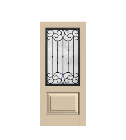 THERMATRU 6'8" Or 8'0" Classic Craft Canvas 2/3 Lite Exterior Prehung Door  CCV22020-LE/CCV22020XC/CCV22020XN/CCV22027_W/ CCV1515_W/CCV822020-LE/CCV822027_W/CCV81515_W
