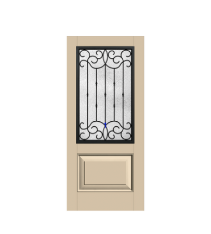 THERMATRU 6'8" Or 8'0" Classic Craft Canvas 2/3 Lite Exterior Prehung Door  CCV22020-LE/CCV22020XC/CCV22020XN/CCV22027_W/ CCV1515_W/CCV822020-LE/CCV822027_W/CCV81515_W