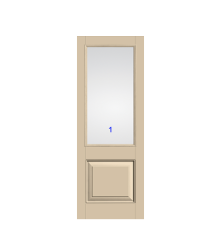 THERMATRU 6'8" Or 8'0" Classic Craft Canvas 2/3 Lite Exterior Prehung Door  CCV22020-LE/CCV22020XC/CCV22020XN/CCV22027_W/ CCV1515_W/CCV822020-LE/CCV822027_W/CCV81515_W