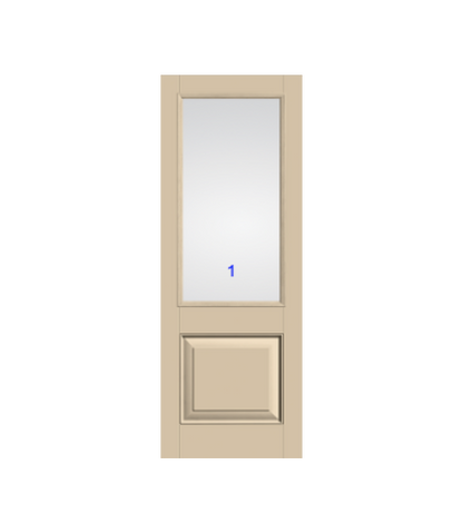 THERMATRU 6'8" Or 8'0" Classic Craft Canvas 2/3 Lite Exterior Prehung Door  CCV22020-LE/CCV22020XC/CCV22020XN/CCV22027_W/ CCV1515_W/CCV822020-LE/CCV822027_W/CCV81515_W