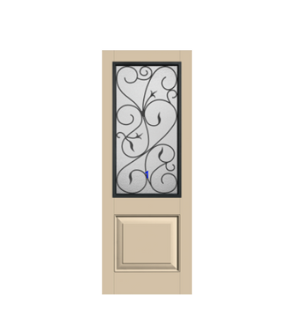 THERMATRU 6'8" Or 8'0" Classic Craft Canvas 2/3 Lite Exterior Prehung Door  CCV22020-LE/CCV22020XC/CCV22020XN/CCV22027_W/ CCV1515_W/CCV822020-LE/CCV822027_W/CCV81515_W