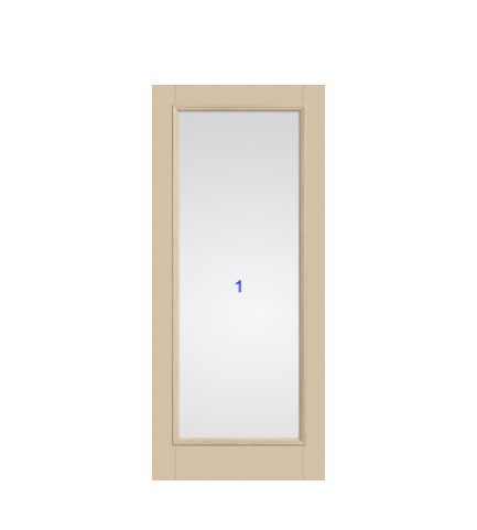 THERMATRU 6'8" Classic Craft Canvas Full Lite Exterior Prehung Door CCV10020-LE/ CCV10027_W/CCV1528_W/ CCV9925_D/ CCV10022_D