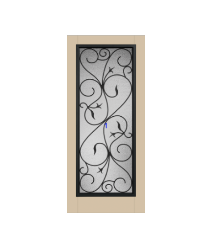 THERMATRU 6'8" Classic Craft Canvas Full Lite Exterior Prehung Door CCV10020-LE/ CCV10027_W/CCV1528_W/ CCV9925_D/ CCV10022_D
