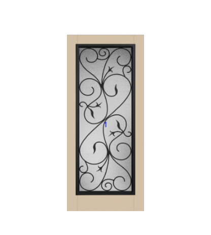 THERMATRU 6'8" Classic Craft Canvas Full Lite Exterior Prehung Door CCV10020-LE/ CCV10027_W/CCV1528_W/ CCV9925_D/ CCV10022_D