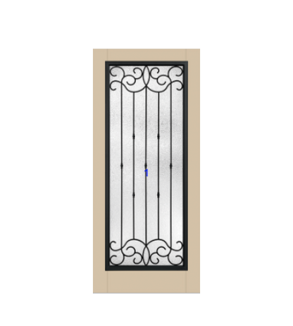 THERMATRU 6'8" Classic Craft Canvas Full Lite Exterior Prehung Door CCV10020-LE/ CCV10027_W/CCV1528_W/ CCV9925_D/ CCV10022_D