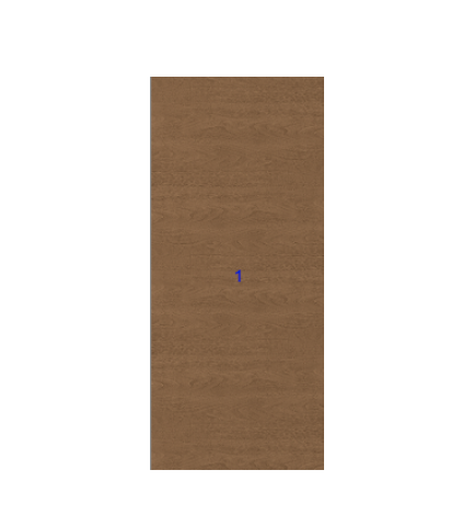 THERMATRU 6'8", 7'0" Or 8'0" Classic Craft Walnut Flush Exterior Prehung Door CCW1000/CCW81000