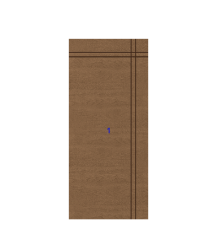 THERMATRU 6'8", 7'0" Or 8'0" Classic Craft Walnut Flush Exterior Prehung Door CCW900L/ CCW8900L