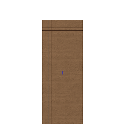 THERMATRU 6'8", 7'0" Or 8'0" Classic Craft Walnut Flush Exterior Prehung Door  CCW900R/CCW8900R