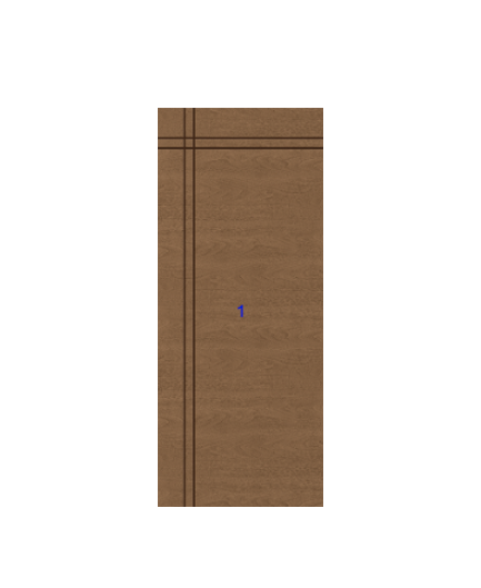 THERMATRU 6'8", 7'0" Or 8'0" Classic Craft Walnut Flush Exterior Prehung Door  CCW900R/CCW8900R