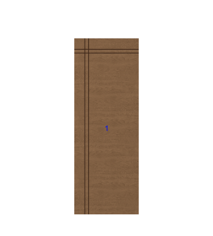 THERMATRU 6'8", 7'0" Or 8'0" Classic Craft Walnut Flush Exterior Prehung Door  CCW900R/CCW8900R