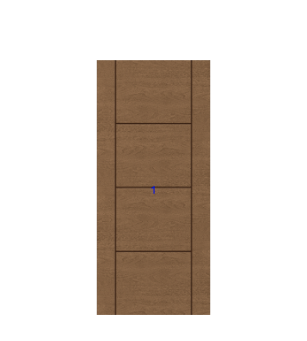 THERMATRU 6'8", 7'0" Or 8'0" Classic Craft Walnut Flush Exterior Prehung Door   CCW903/ CCW8903