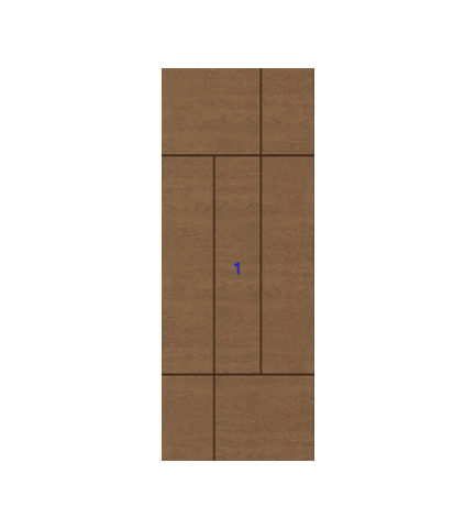 THERMATRU 6'8", 7'0" Or 8'0" Classic Craft Walnut Flush Exterior Prehung Door CCW906L/CCW8906L