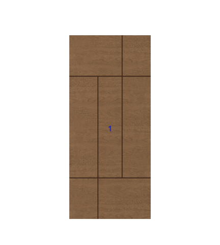 THERMATRU 6'8", 7'0" Or 8'0" Classic Craft Walnut Flush Exterior Prehung Door CCW906L/CCW8906L