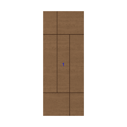 THERMATRU 6'8", 7'0" Or 8'0" Classic Craft Walnut Flush Exterior Prehung Door CCW906R/CCW8906R