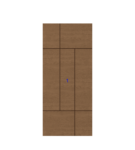 THERMATRU 6'8", 7'0" Or 8'0" Classic Craft Walnut Flush Exterior Prehung Door CCW906R/CCW8906R