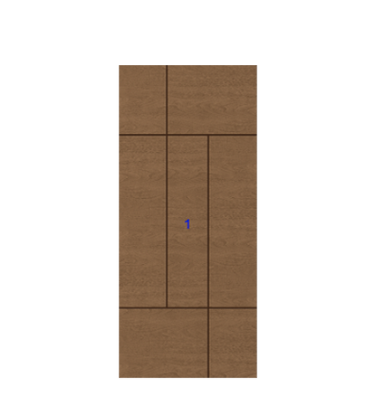THERMATRU 6'8", 7'0" Or 8'0" Classic Craft Walnut Flush Exterior Prehung Door CCW906R/CCW8906R