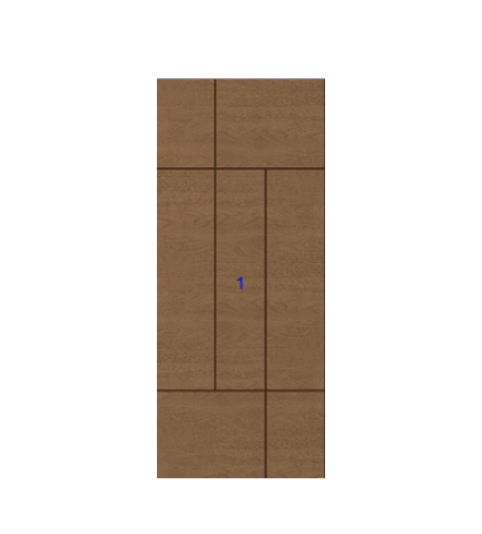 THERMATRU 6'8", 7'0" Or 8'0" Classic Craft Walnut Flush Exterior Prehung Door CCW906R/CCW8906R