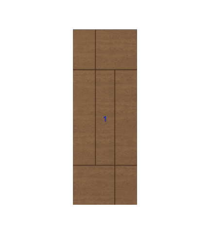 THERMATRU 6'8", 7'0" Or 8'0" Classic Craft Walnut Flush Exterior Prehung Door CCW906R/CCW8906R