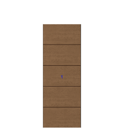 THERMATRU 6'8", 7'0" Or 8'0" Classic Craft Walnut Grained Flush Exterior Prehung Door CCW905/ CCW8905