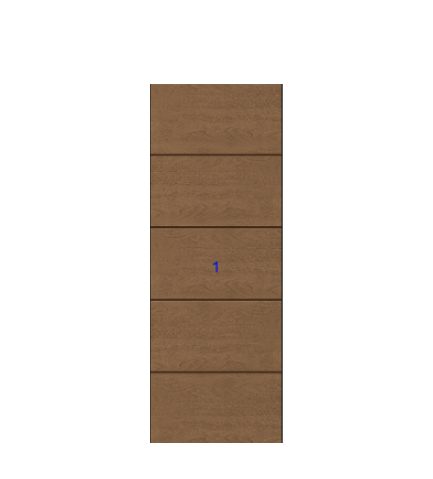 THERMATRU 6'8", 7'0" Or 8'0" Classic Craft Walnut Grained Flush Exterior Prehung Door CCW905/ CCW8905