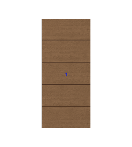 THERMATRU 6'8", 7'0" Or 8'0" Classic Craft Walnut Grained Flush Exterior Prehung Door CCW905/ CCW8905