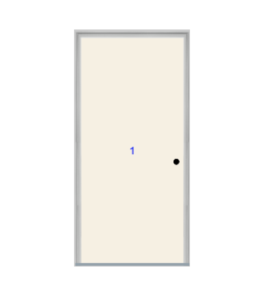 THERMATRU 6'8" Or 8'0" Smooth Star Fiberglass Flush Exterior Prehung Door  S100 S81000