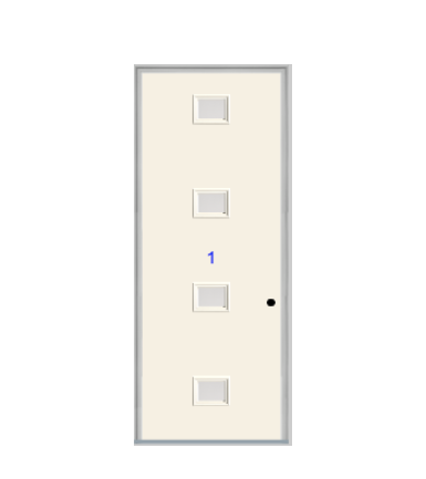 THERMATRU 6'8" Or 8'0" Smooth Star Fiberglass Contemporary Echo Insulated Glass Exterior Prehung Door  S4CL S4XC  S4XJ  S4XN  S4XR  S4XE  S4XK  S84CL S84XC S84XJ S84XN S84XR  S84XE S84XK