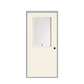 THERMATRU 6'8" Smooth Star Fiberglass Half Lite Insulated Glass Exterior Prehung Door S104 S86021