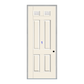 THERMATRU 6'8", Or 8'0" Smooth Star Fiberglass Top Lite Insulated Glass Exterior Prehung Door