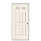 THERMATRU 6'8", Or 8'0" Smooth Star Fiberglass Top Lite Insulated Glass Exterior Prehung Door