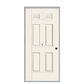 THERMATRU 6'8", Or 8'0" Smooth Star Fiberglass Top Lite Insulated Glass Exterior Prehung Door