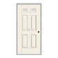 THERMATRU 6'8", Or 8'0" Smooth Star Fiberglass Top Lite Insulated Glass Exterior Prehung Door