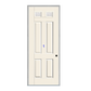 THERMATRU 6'8", Or 8'0" Smooth Star Fiberglass Top Lite Insulated Glass Exterior Prehung Door