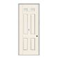THERMATRU 6'8", Or 8'0" Smooth Star Fiberglass Top Lite Insulated Glass Exterior Prehung Door