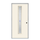 THERMATRU  6'8" Or 8'0" Smooth Star Fiberglass Contemporary Linea Insulated Glass Exterior Prehung Door