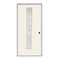 THERMATRU  6'8" Or 8'0" Smooth Star Fiberglass Contemporary Linea Insulated Glass Exterior Prehung Door
