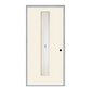 THERMATRU  6'8" Or 8'0" Smooth Star Fiberglass Contemporary Linea Insulated Glass Exterior Prehung Door