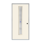 THERMATRU  6'8" Or 8'0" Smooth Star Fiberglass Contemporary Linea Insulated Glass Exterior Prehung Door