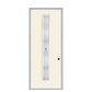 THERMATRU  6'8" Or 8'0" Smooth Star Fiberglass Contemporary Linea Insulated Glass Exterior Prehung Door