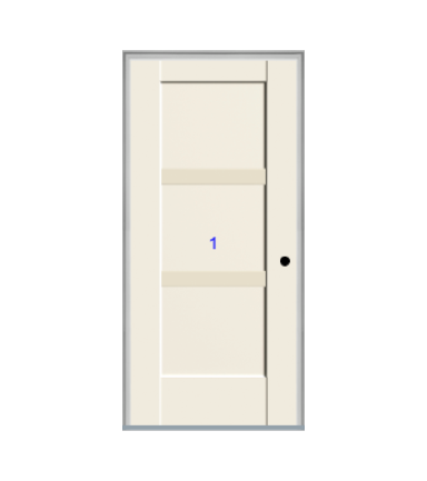 THERMATRU 6'8" Or 8'0" Smooth Star Fiberglass Panel Exterior Prehung Door S5701-DDBF2   S85701-DDBF2