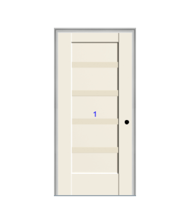 THERMATRU 6'8" Or 8'0" Smooth Star Fiberglass Panel Exterior Prehung Door  S5721-DDBF2  S85721-DDBF2