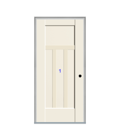 THERMATRU 6'8" Or 8'0" Smooth Star Fiberglass Panel Exterior Prehung Door S83301-DDBF2