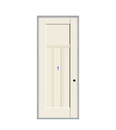 THERMATRU 6'8" Or 8'0" Smooth Star Fiberglass Panel Exterior Prehung Door S83301-DDBF2