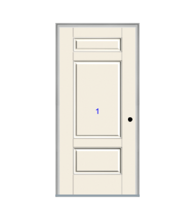 THERMATRU 6'8" Or 8'0" Smooth Star Fiberglass Panel Exterior Prehung Door  S31 S831