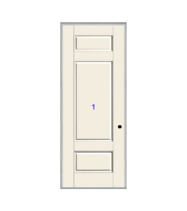 THERMATRU 6'8" Or 8'0" Smooth Star Fiberglass Panel Exterior Prehung Door  S31 S831